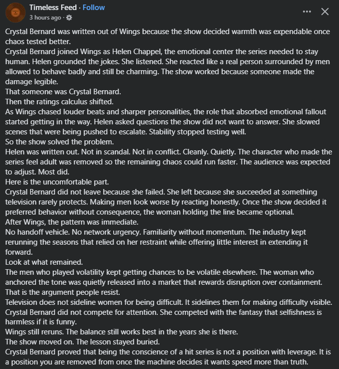 Fake Acting Stories on Facebook