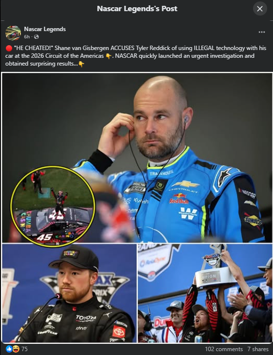 Fake NASCAR Reports